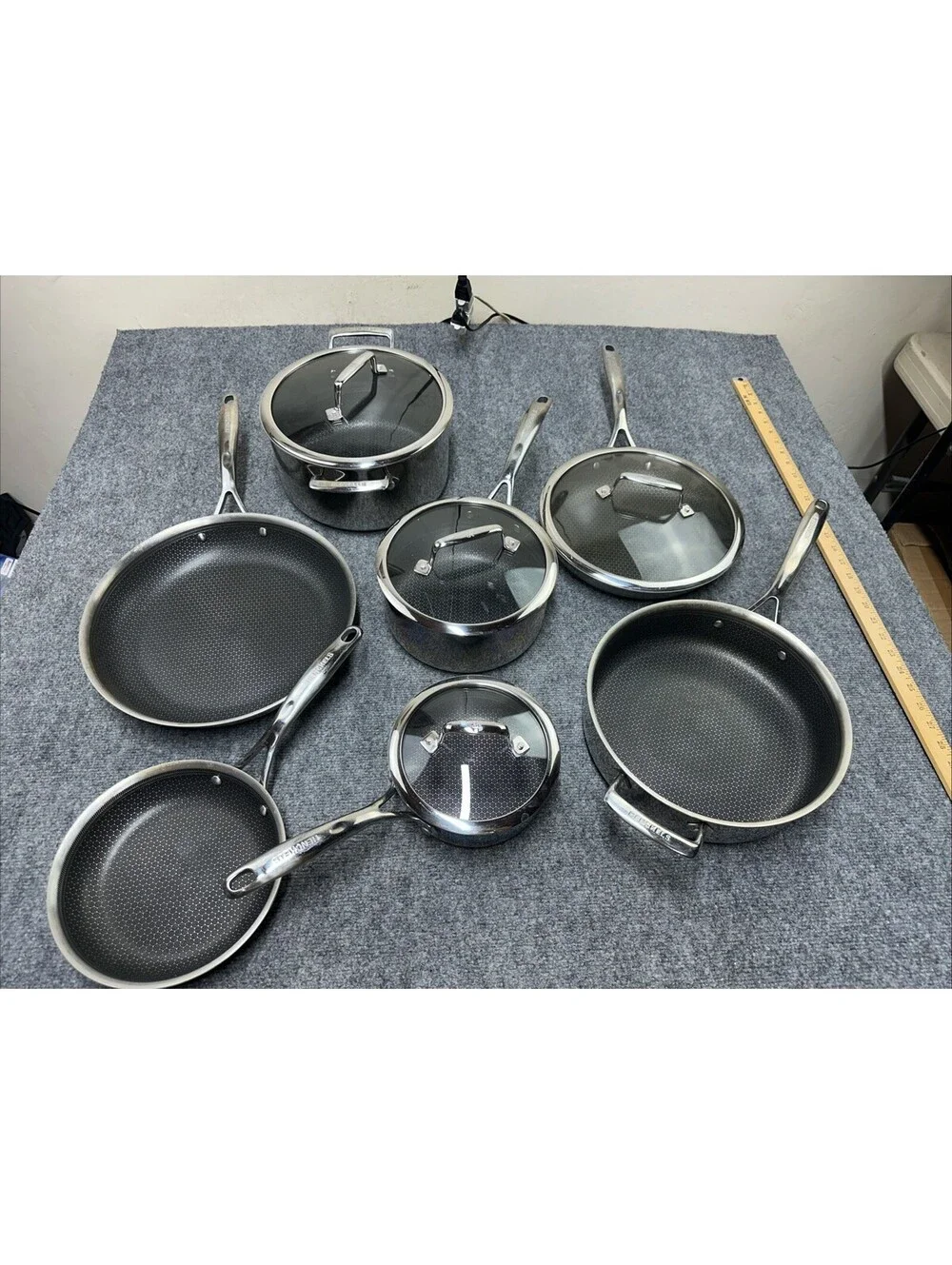 Henckels Paradigm Stainless Steel Non-Stick Cookware Set - 11 Piece (READ)